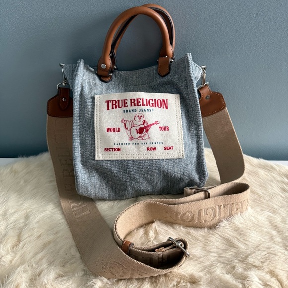 True Religion Handbags - True Religion Women's Tote Bag Buddha Pocket Travel Shoulder Handbag
